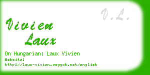 vivien laux business card